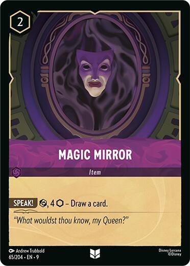 Magic Mirror (9) #65/204 Uncommon (Near Mint) Fabled Disney Lorcana: 2025