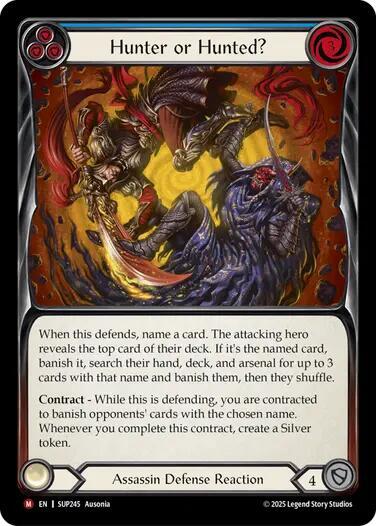 Hunter or Hunted (SUP) #SUP245 Majestic (Near Mint) Super Slam Flesh and Blood TCG: 2025