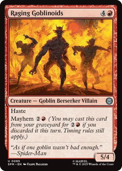Raging Goblinoids (SPM) #85 Uncommon (Lightly Played) Marvel's Spider-Man Magic: The Gathering: 2025