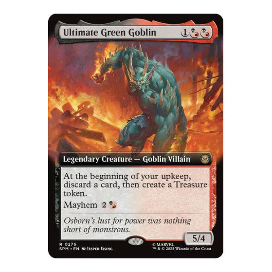 Ultimate Green Goblin (Extended Art) (SPM) #276 Rare (Foil Near Mint) Marvel's Spider-Man Magic: The Gathering: 2025