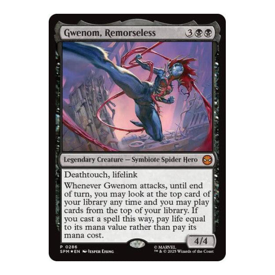 Gwenom, Remorseless (UMP) #286 Promo (Foil Near Mint) Unique and Miscellaneous Promos Magic: The Gathering: 2026