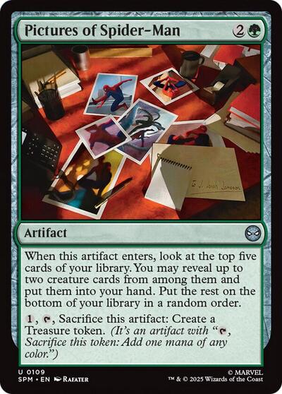Pictures of Spider-Man (SPM) #109 Uncommon Marvel's Spider-Man Magic: The Gathering: 2025