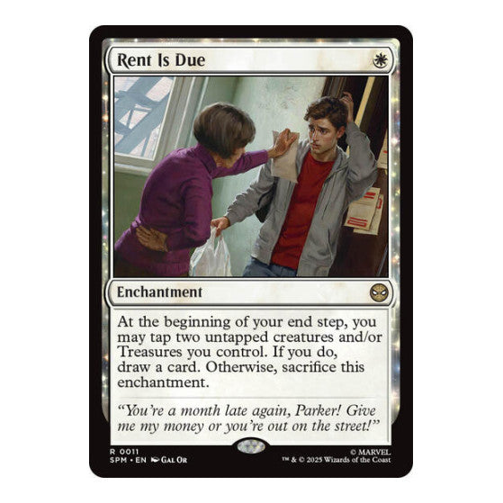 Rent Is Due (SPM) #11 Rare (Near Mint) Marvel's Spider-Man Magic: The Gathering: 2025