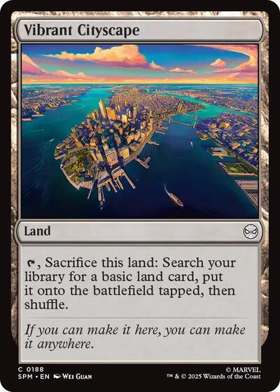 Vibrant Cityscape (SPM) #188 Common (Lightly Played) Marvel's Spider-Man Magic: The Gathering: 2025
