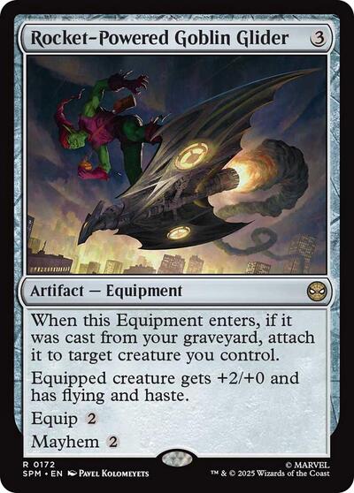 Rocket-Powered Goblin Glider (SPM) #172 Rare (Near Mint) Marvel's Spider-Man Magic: The Gathering: 2025