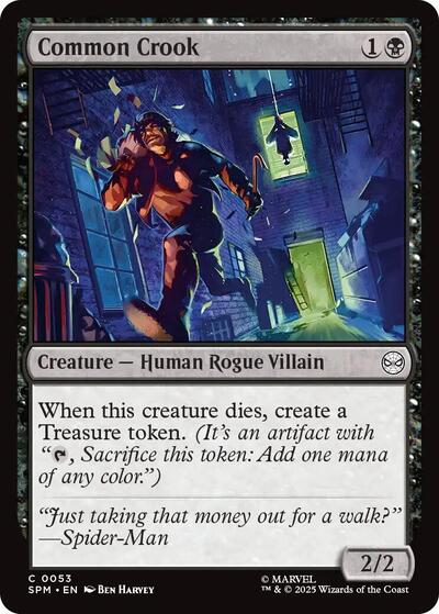 2025 Magic: Marvel's Spider-Man (SPM) - Common Crook (#53, Common) (Lightly Played)