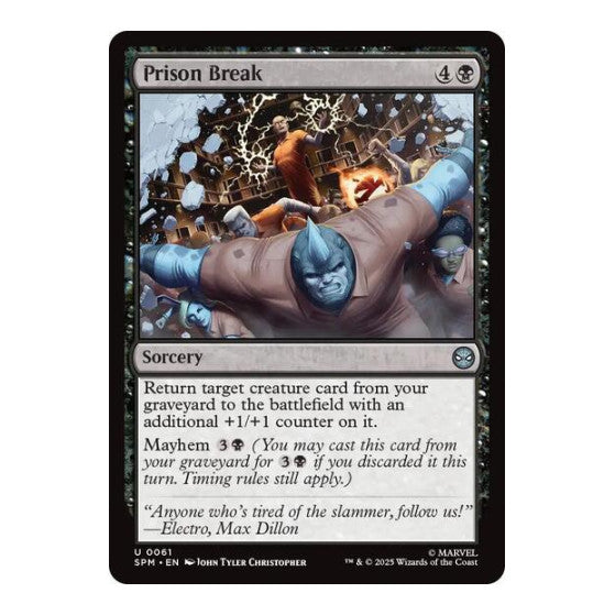 Prison Break (SPM) #61 Uncommon (Lightly Played) Marvel's Spider-Man Magic: The Gathering: 2025
