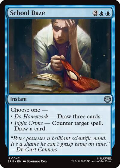 School Daze (SPM) #42 Uncommon (Lightly Played) Marvel's Spider-Man Magic: The Gathering: 2025