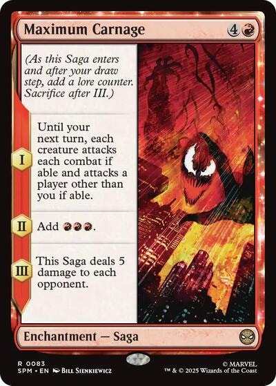 Maximum Carnage (SPM) #83 Rare Marvel's Spider-Man Magic: The Gathering: 2025