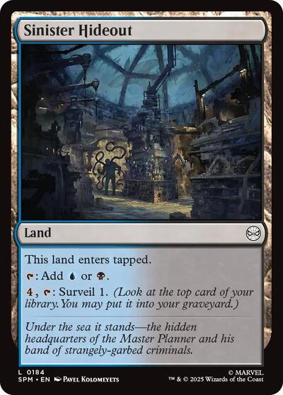 Sinister Hideout (SPM) #184 Land Marvel's Spider-Man Magic: The Gathering: 2025