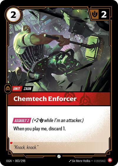 Chemtech Enforcer (OGN) #003/298 Common Origins Riftbound: League of Legends Trading Card Game: 2025
