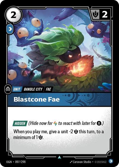 Blastcone Fae (OGN) #097/298 Uncommon (Near Mint) Origins Riftbound: League of Legends Trading Card Game: 2025