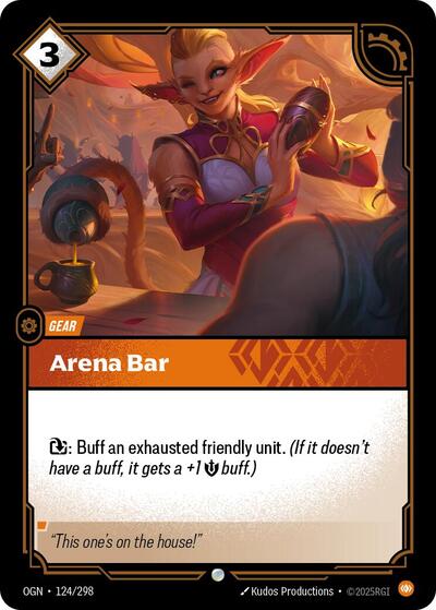 Arena Bar (OGN) #124/298 Common (Near Mint) Origins Riftbound: League of Legends Trading Card Game: 2025