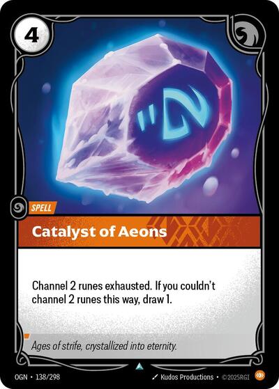 Catalyst of Aeons (OGN) #138/298 Uncommon (Near Mint) Origins Riftbound: League of Legends Trading Card Game: 2025