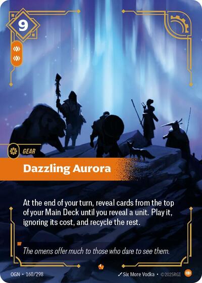 Dazzling Aurora (OGN) #160/298 Epic (Foil Near Mint) Origins Riftbound: League of Legends Trading Card Game: 2025