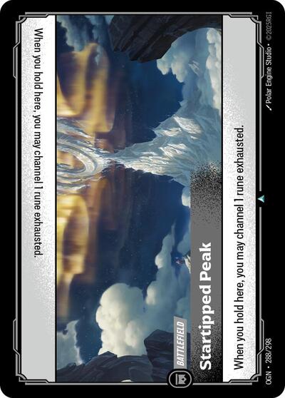 Startipped Peak (OGN) #288/298 Uncommon (Near Mint) Origins Riftbound: League of Legends Trading Card Game: 2025