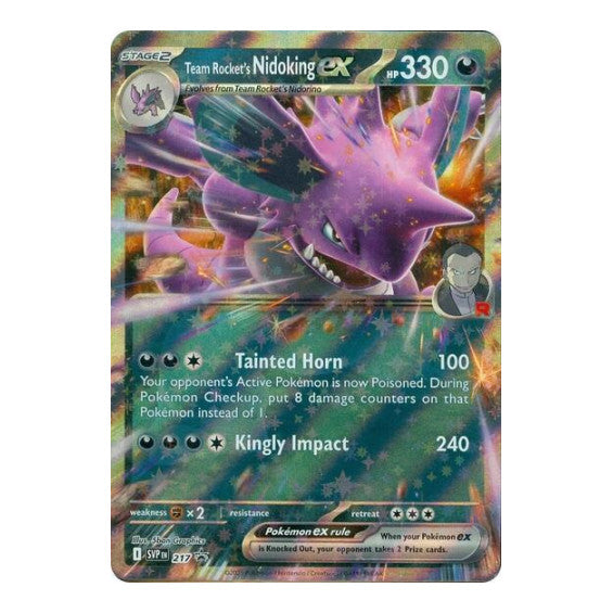 Team Rockets Nidoking ex 217 (SVP) #217 Promo (Holofoil Near Mint) SV: Scarlet & Violet Promo Cards Pokemon: 2023