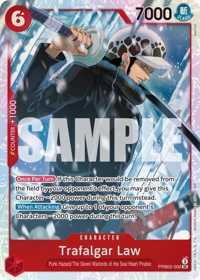 Trafalgar Law - PRB02-002 (PRB-02) #PRB02-002 Super Rare (Foil Near Mint) Premium Booster -The Best- Vol. 2 One Piece Card Game: 2025