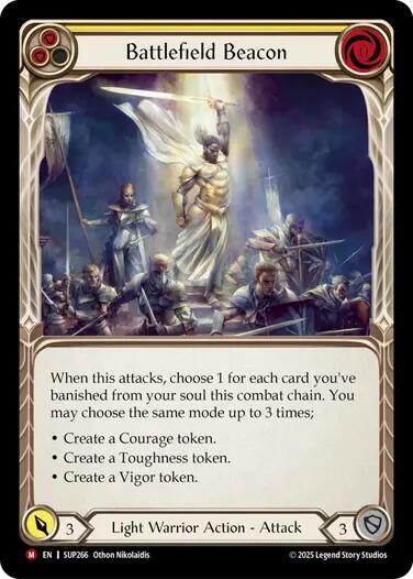 Battlefield Beacon (SUP) #SUP266 Majestic (Near Mint) Super Slam Flesh and Blood TCG: 2025