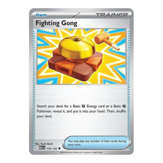 Fighting Gong - 116/132 (MEG) #116/132 Uncommon ME01: Mega Evolution Pokemon: 2025