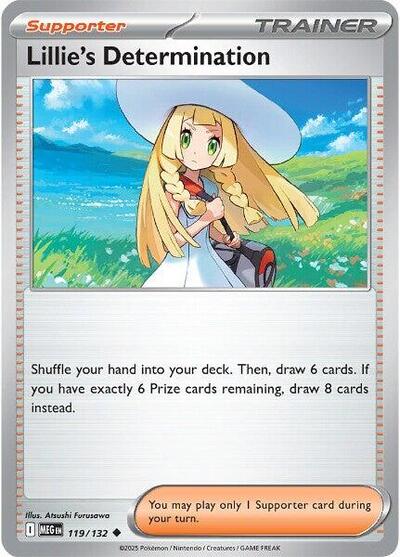 Lillies Determination 119 132 (MEG) #119/132 Uncommon (Reverse Holofoil Near Mint) ME01: Mega Evolution Pokemon: 2025