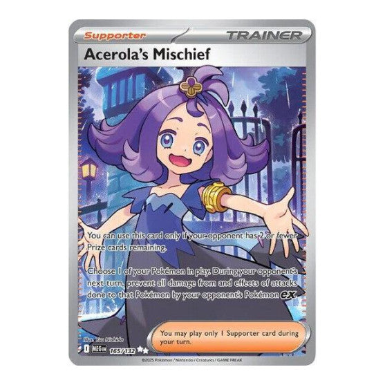 Acerola's Mischief - 165/132 (MEG) #165/132 Ultra Rare (Holofoil Near Mint) ME01: Mega Evolution Pokemon: 2025