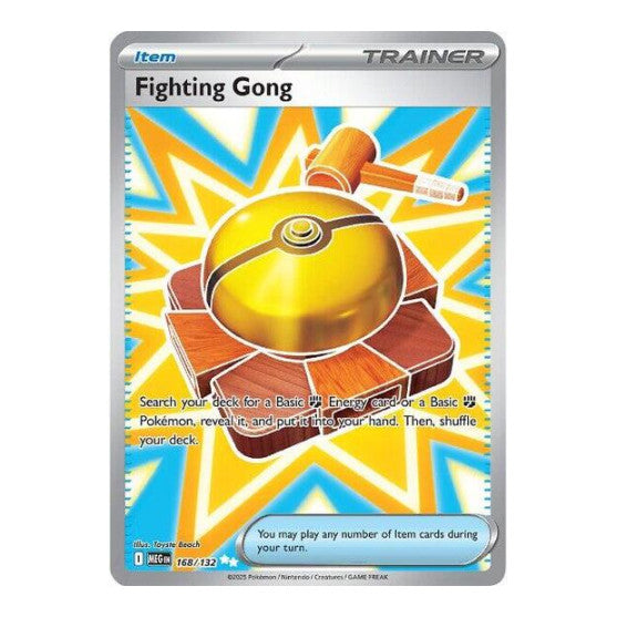Fighting Gong - 168/132 (MEG) #168/132 Ultra Rare (Holofoil Near Mint) ME01: Mega Evolution Pokemon: 2025