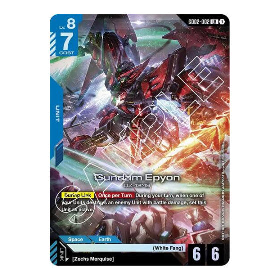 Gundam Epyon (GD02) #GD02-002 LR Dual Impact Gundam Card Game: 2025