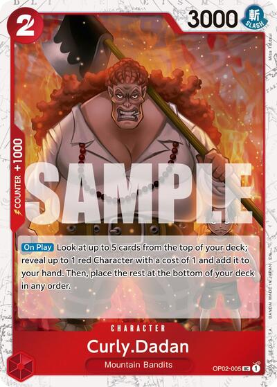CurlyDadan Pirate Foil (PRB-02) #OP02-005 Uncommon (Foil Near Mint) Premium Booster -The Best- Vol. 2 One Piece Card Game: 2025
