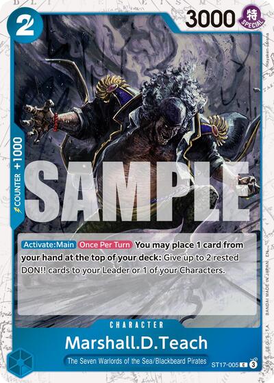 MarshallDTeach ST17 005 Pirate Foil (PRB-02) #ST17-005 Common (Foil Near Mint) Premium Booster -The Best- Vol. 2 One Piece Card Game: 2025