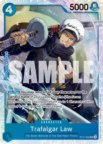 Trafalgar Law ST17 002 Reprint (PRB-02) #ST17-002 Secret Rare (Foil Near Mint) Premium Booster -The Best- Vol. 2 One Piece Card Game: 2025