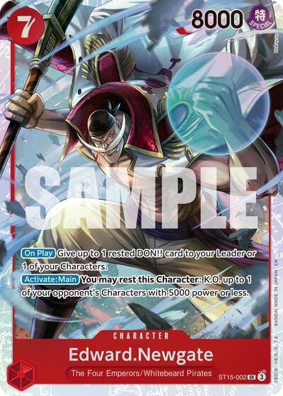 EdwardNewgate ST15 002 Reprint (PRB-02) #ST15-002 Secret Rare (Foil Near Mint) Premium Booster -The Best- Vol. 2 One Piece Card Game: 2025