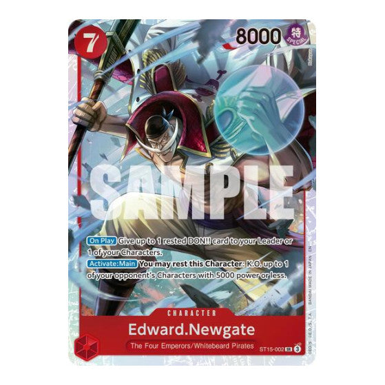 Edward.Newgate - ST15-002 (Reprint) (PRB-02) #ST15-002 Super Rare (Foil Near Mint) Premium Booster -The Best- Vol. 2 One Piece Card Game: 2025