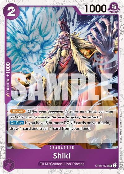 Shiki Pirate Foil (PRB-02) #OP06-073 Uncommon (Foil Near Mint) Premium Booster -The Best- Vol. 2 One Piece Card Game: 2025