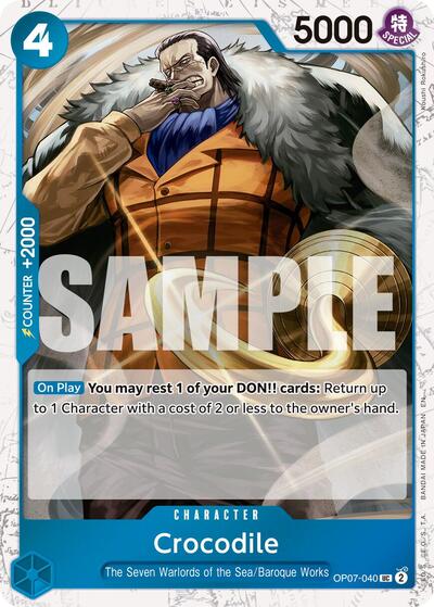 Crocodile OP07 040 Pirate Foil (PRB-02) #OP07-040 Uncommon (Foil Near Mint) Premium Booster -The Best- Vol. 2 One Piece Card Game: 2025