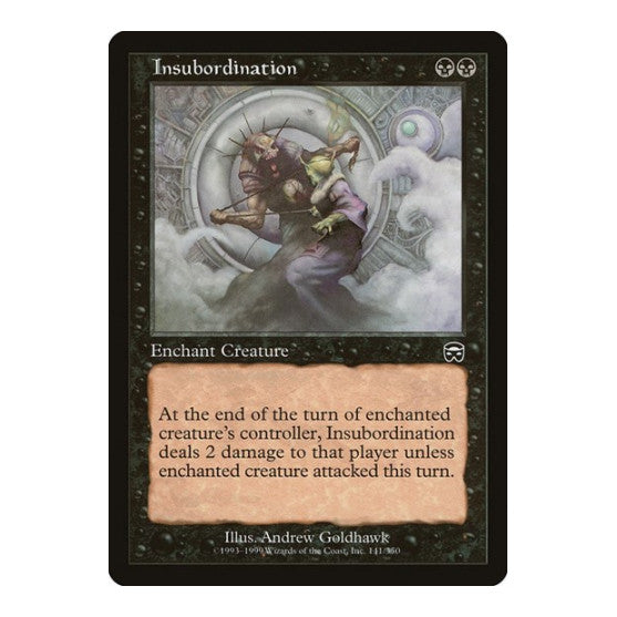 Insubordination (MMQ) #141 Common Mercadian Masques Magic: The Gathering: 1999