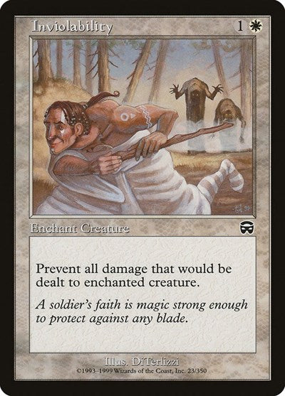 Inviolability (MMQ) #23 Common (Moderately Played) Mercadian Masques Magic: 1999