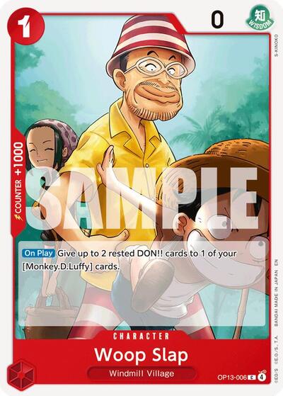Woop Slap (OP13) #OP13-006 Common (Near Mint) Carrying On His Will One Piece Card Game: 2025