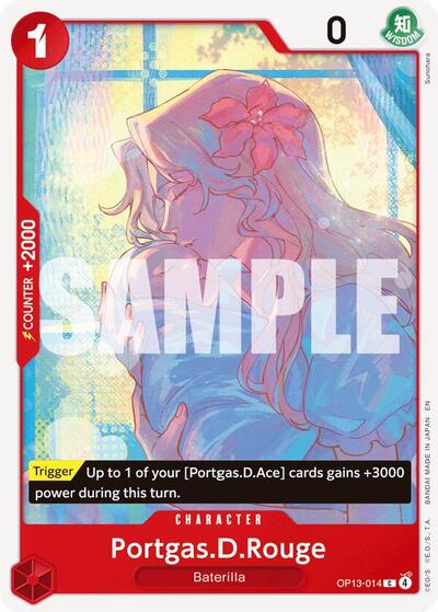 Portgas.D.Rouge (OP13) #OP13-014 Common (Near Mint) Carrying On His Will One Piece Card Game: 2025