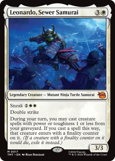 Leonardo Sewer Samurai (TMT) #17 Mythic Rare (Lightly Played) Teenage Mutant Ninja Turtles Magic: The Gathering: 2026