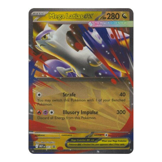 Mega Latias ex - 011 (MEP) #011 Promo (Holofoil Near Mint) ME: Mega Evolution Promo Pokemon: 2025