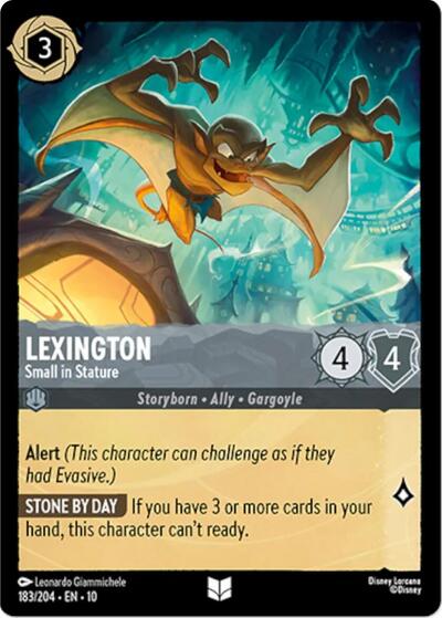 Lexington - Small in Stature (10) #183/204 Uncommon (Near Mint) Whispers in the Well Disney Lorcana: 2025
