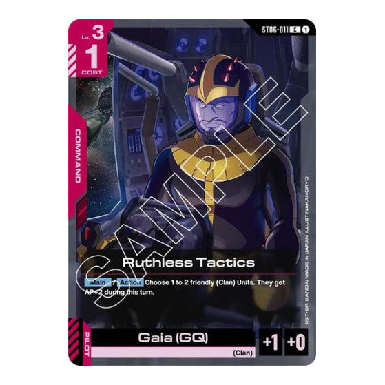 Ruthless Tactics (ST06) #ST06-011 Common (Lightly Played) Starter Deck 06: Clan Unity Gundam Card Game: 2025