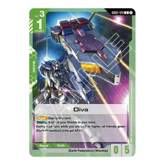 Diva (GD02) #GD02-124 Common (Lightly Played) Dual Impact Gundam Card Game: 2025