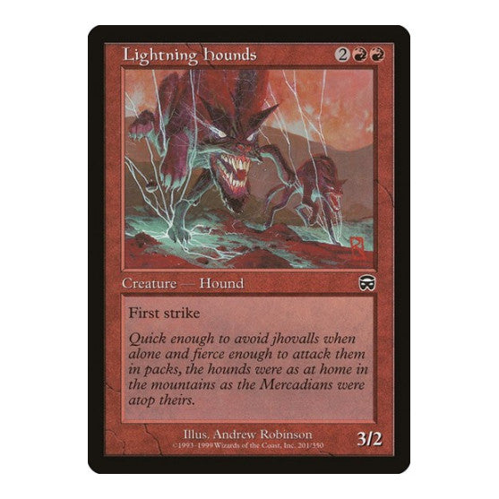 Lightning Hounds (MMQ) #201 Common Mercadian Masques Magic: The Gathering: 1999