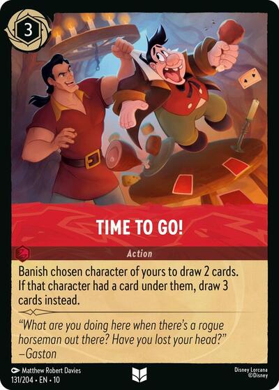 Time to Go! (10) #131/204 Uncommon (Near Mint) Whispers in the Well Disney Lorcana: 2025