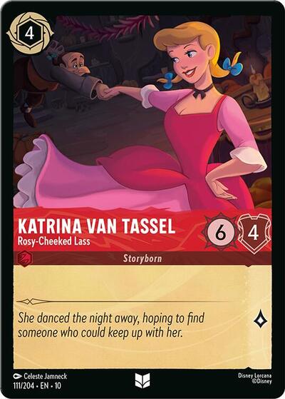 Katrina Van Tassel - Rosy-Cheeked Lass (10) #111/204 Uncommon (Near Mint) Whispers in the Well Disney Lorcana: 2025