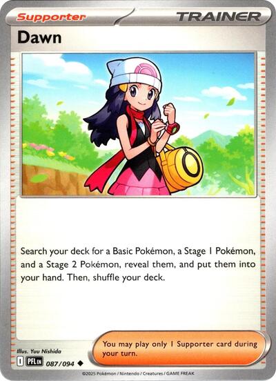 Dawn (PFL) #087/094 Uncommon (Near Mint) ME02: Phantasmal Flames Pokemon: 2025