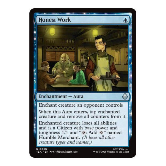 Honest Work (TLA) #55 Uncommon Avatar: The Last Airbender Magic: The Gathering: 2025