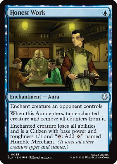 2025 Magic: Avatar: The Last Airbender (TLA) - Honest Work (#55, Uncommon)